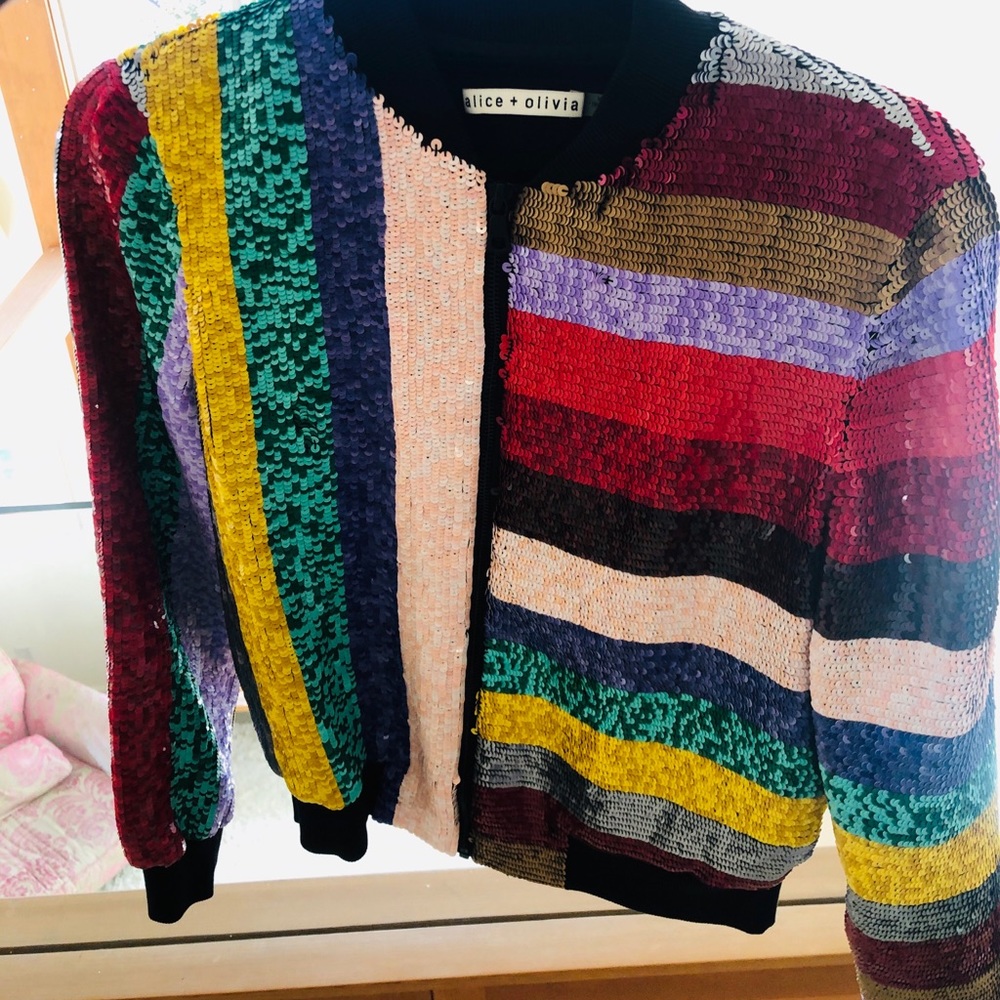 Alice & Oliver fun rainbow jacket